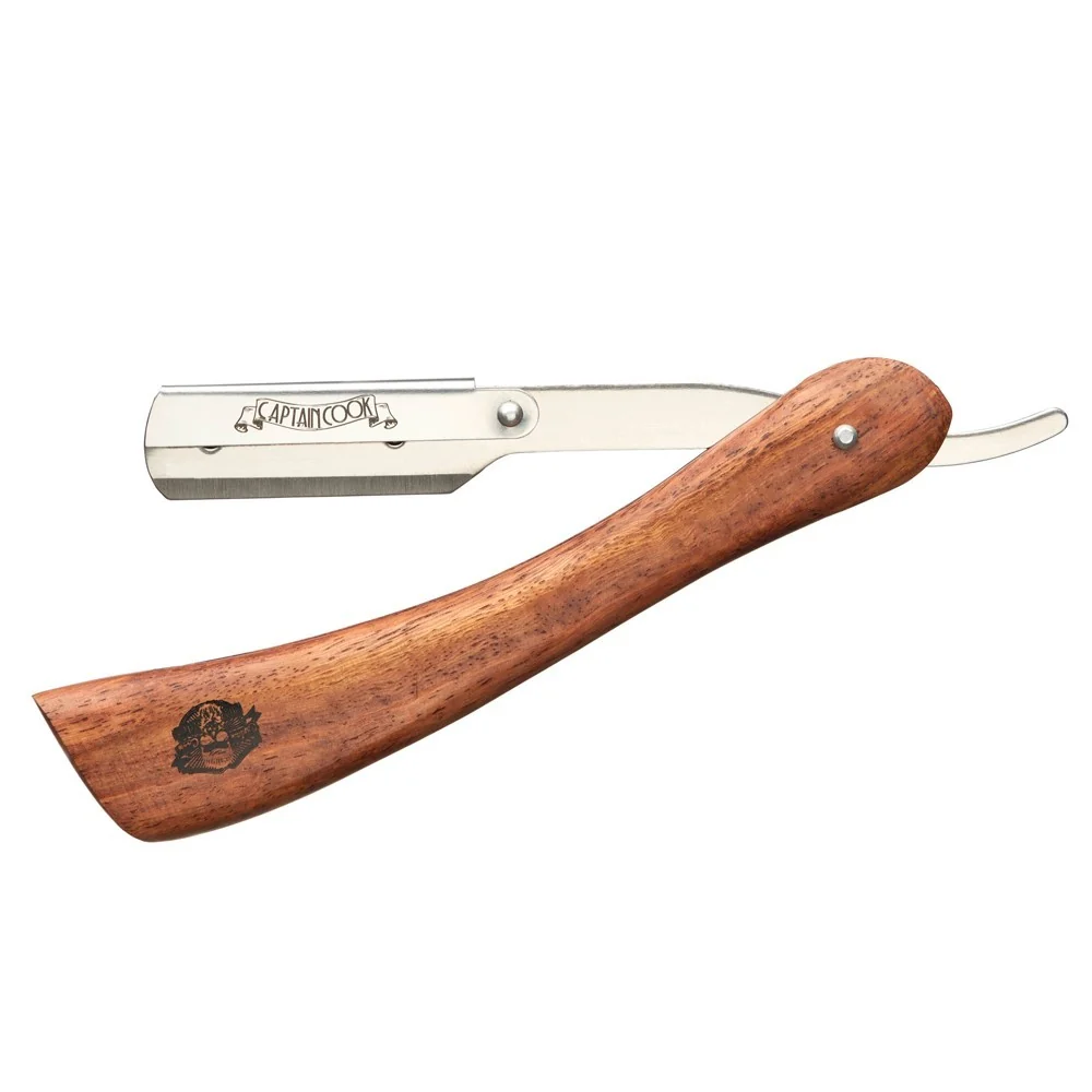 Certificado CE Captain Cook - Navaja Rasurado Madera 04932