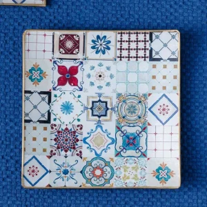Certificado CE Plato Cuadrado 19x19cm El Suelo del Puente de Piedra