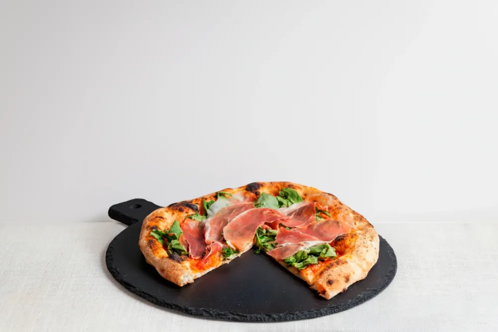 Cocina Exterior Plato Piedra Pizarra Pizza 42 Cm