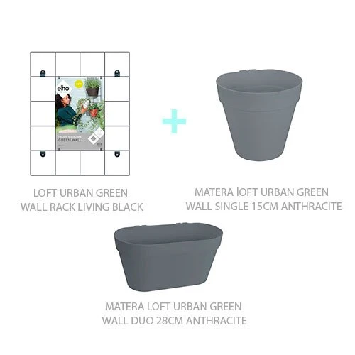 Combo Jardín Vertical Loft Urban Anthracite para Camping