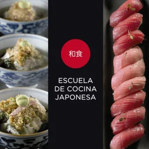 Escuela de cocina japonesa con Estuche de Transporte