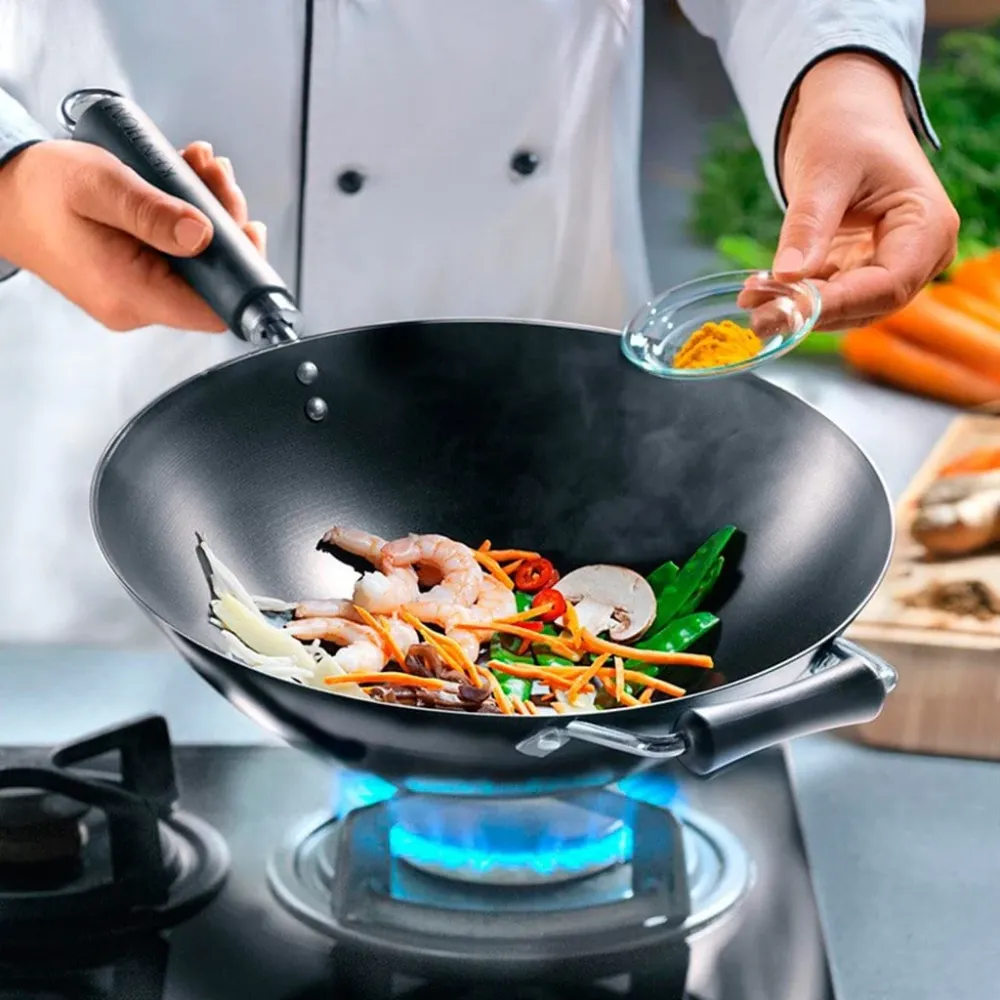 Exterior 4-piece non-stick wok set Ken Hom