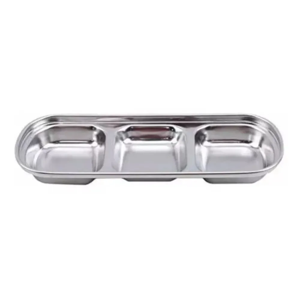 Exterior Bandeja de Cocina con 3 Separaciones Para Salsas - 21 cm