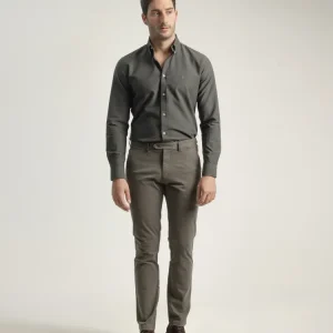 Exterior PANTALON CHINO TWILL VERDE BOSQUE