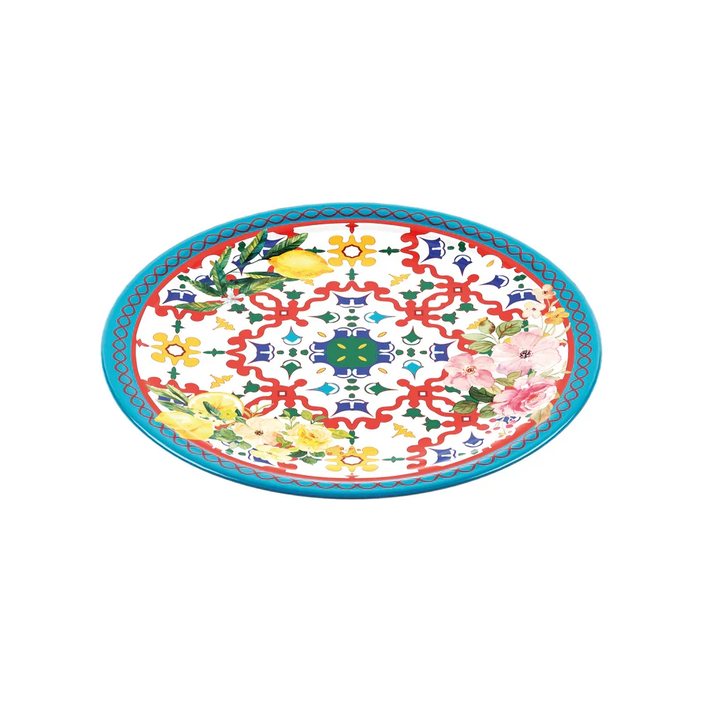 Guzzini Assiette Plate - Flower & Lemon con 2 Quemadores