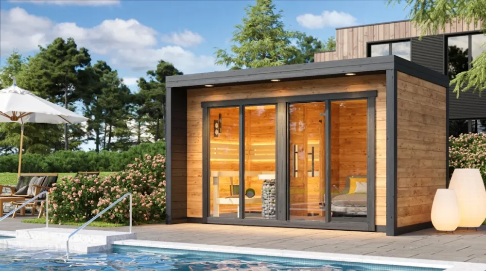 Leil® Patio L - outdoor sauna 5 people