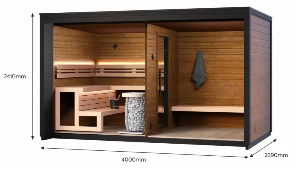 Leil® Patio L - outdoor sauna 5 people