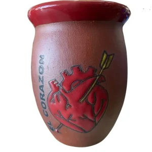 Premium Profesional Cantarito engobe vasto arenado #9149