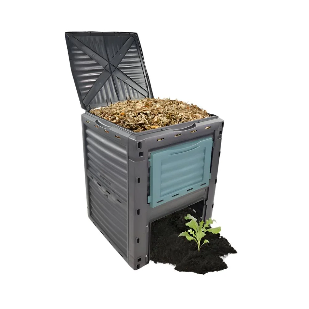 Compostador | Transformador de residuos | Para jardín | Sin herramientas | Sostenible | 300 litros | BioBin | Mobiclinic