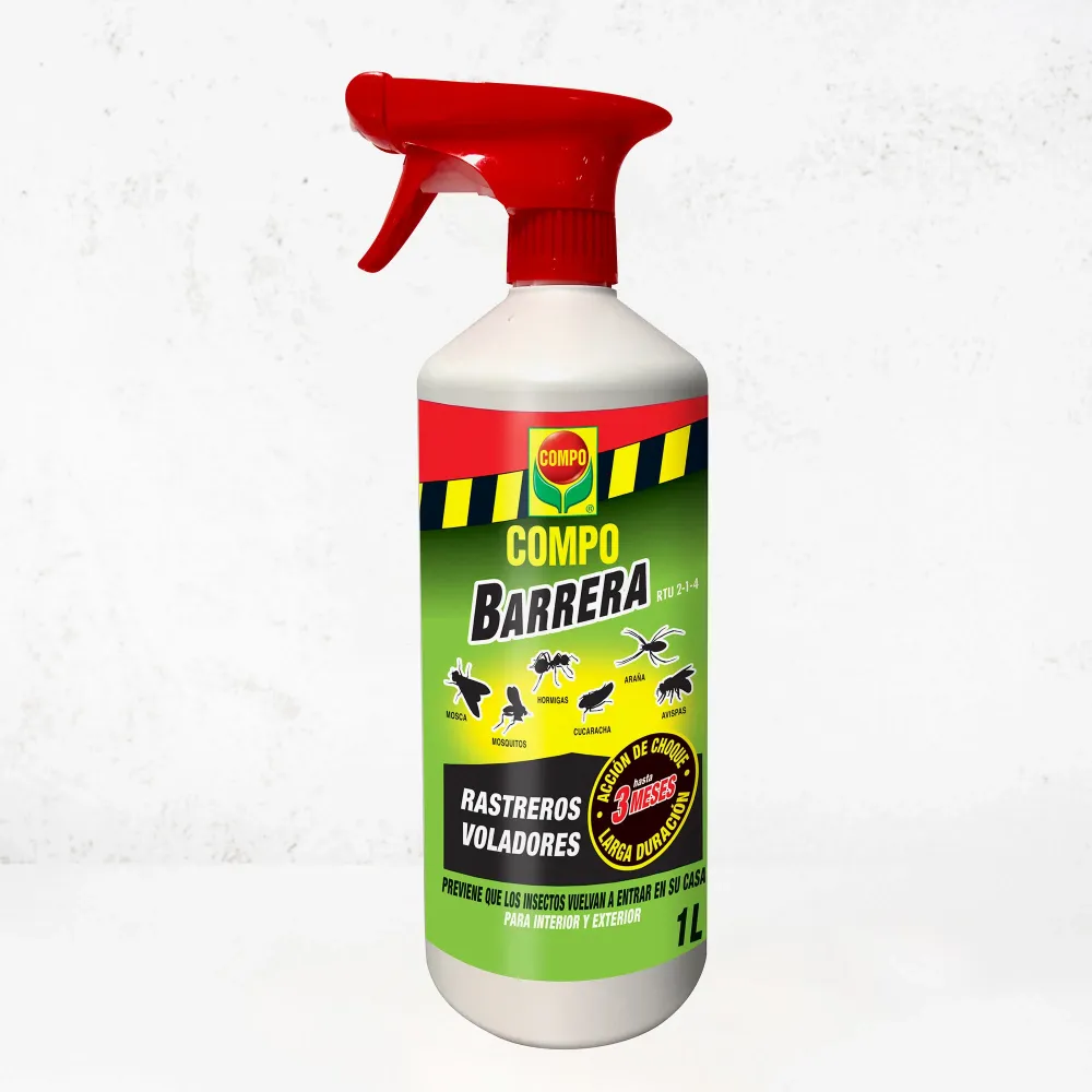 Alta Potencia Insecticida Doméstico Insectos Rastreros y voladores Spray 1L Compo