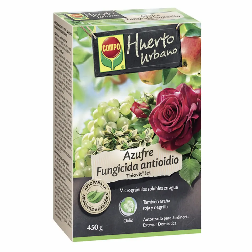 Azufre fungicida antioidio 450g Compo | Protección Duradera
