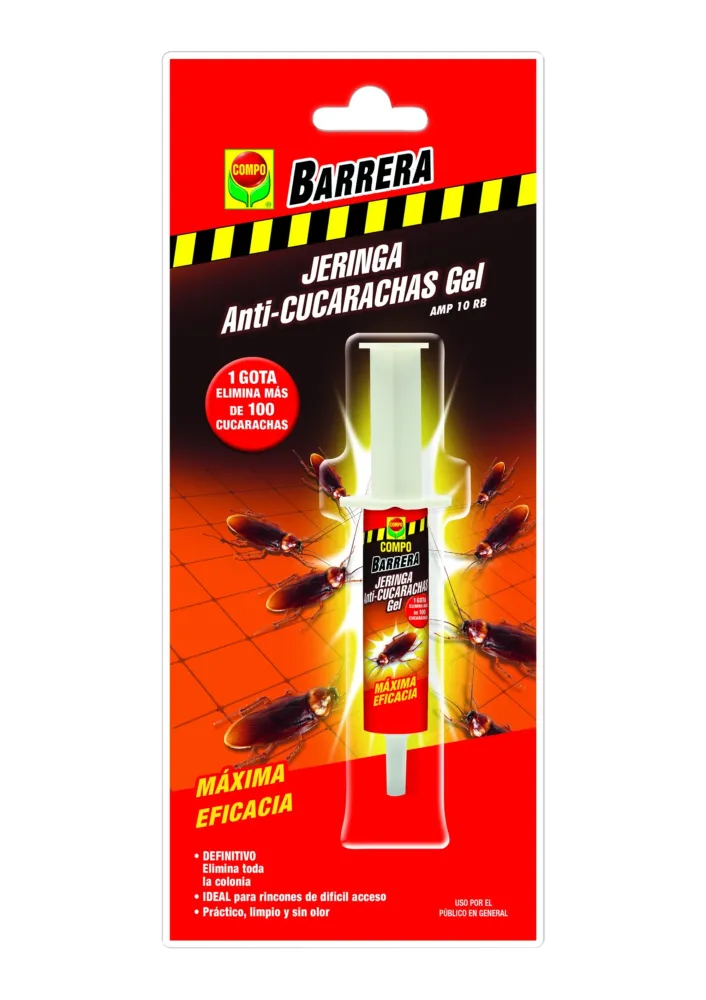 Barrera de insectos Anti-Cucarachas Jeringa Compo para Picnics y Camping
