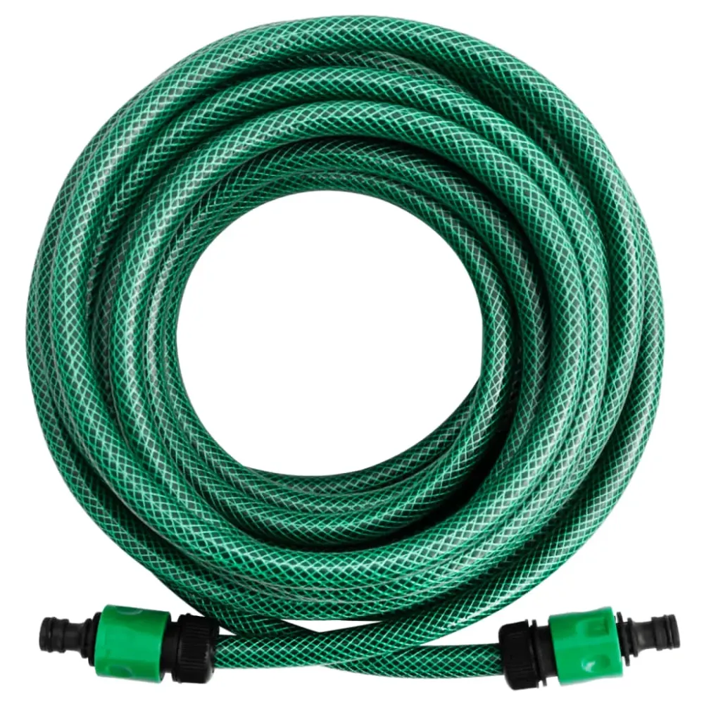 Alta Presión Manguera de exterior PVC con acopladores verde 100m