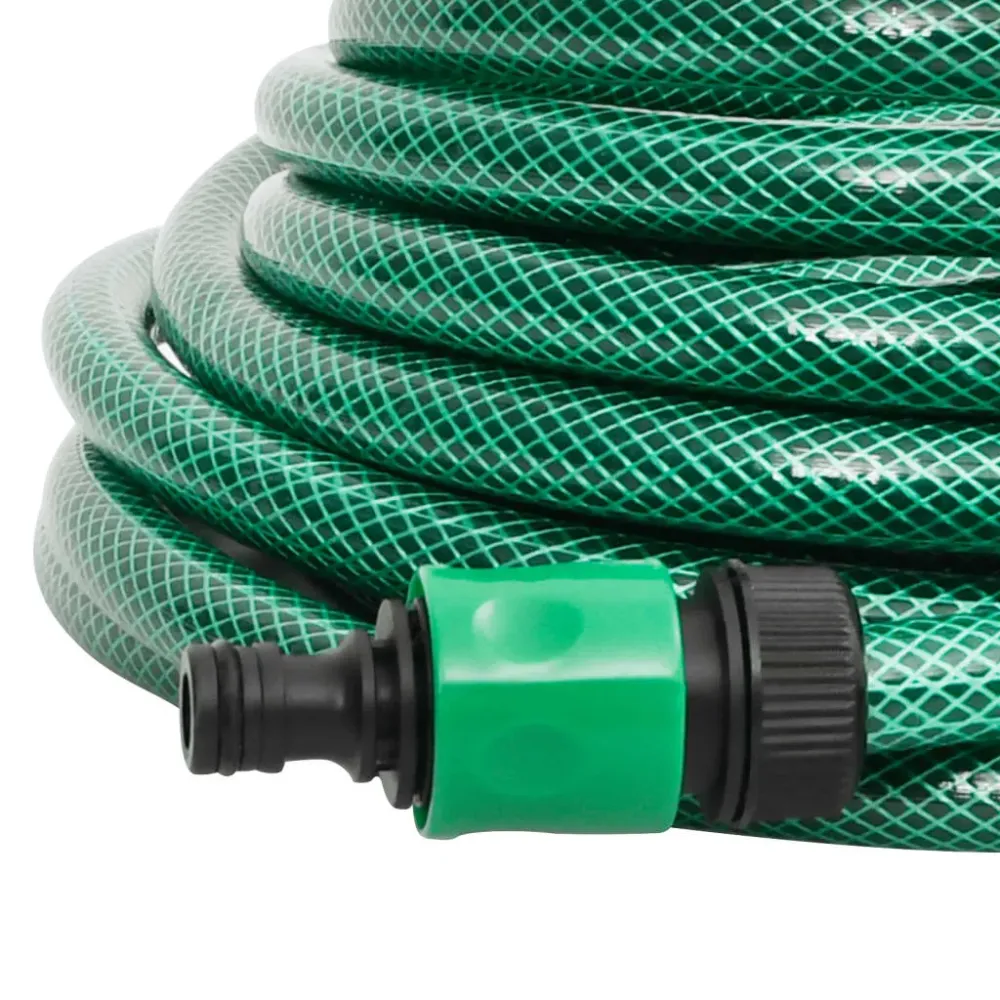 Alta Presión Manguera de exterior PVC con acopladores verde 100m