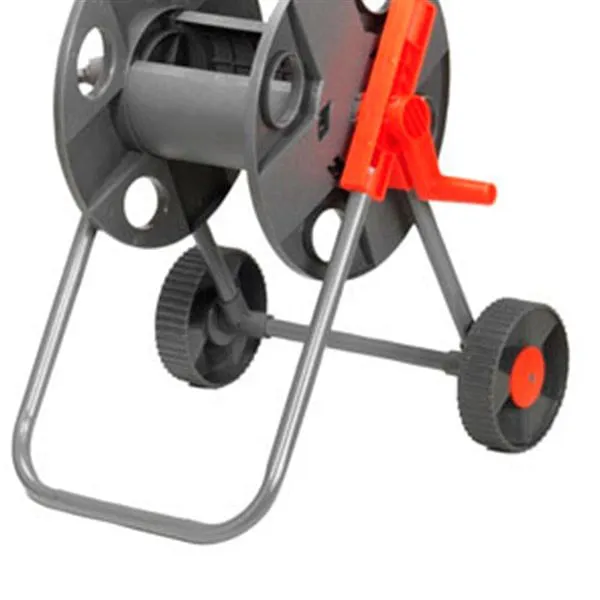 Carro portamangueras Papillon con ruedas gris/naranja