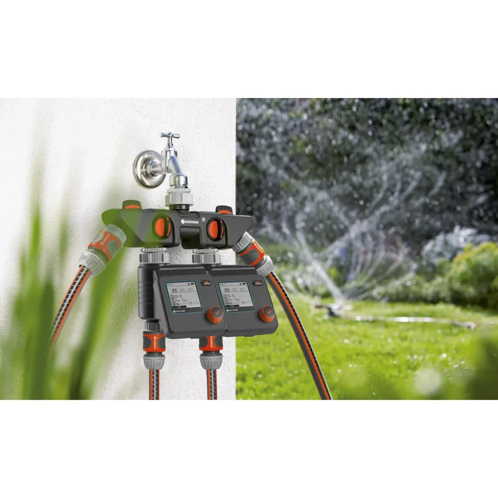 Distribuidor de 4 vías Gardena con Instalación en Minutos