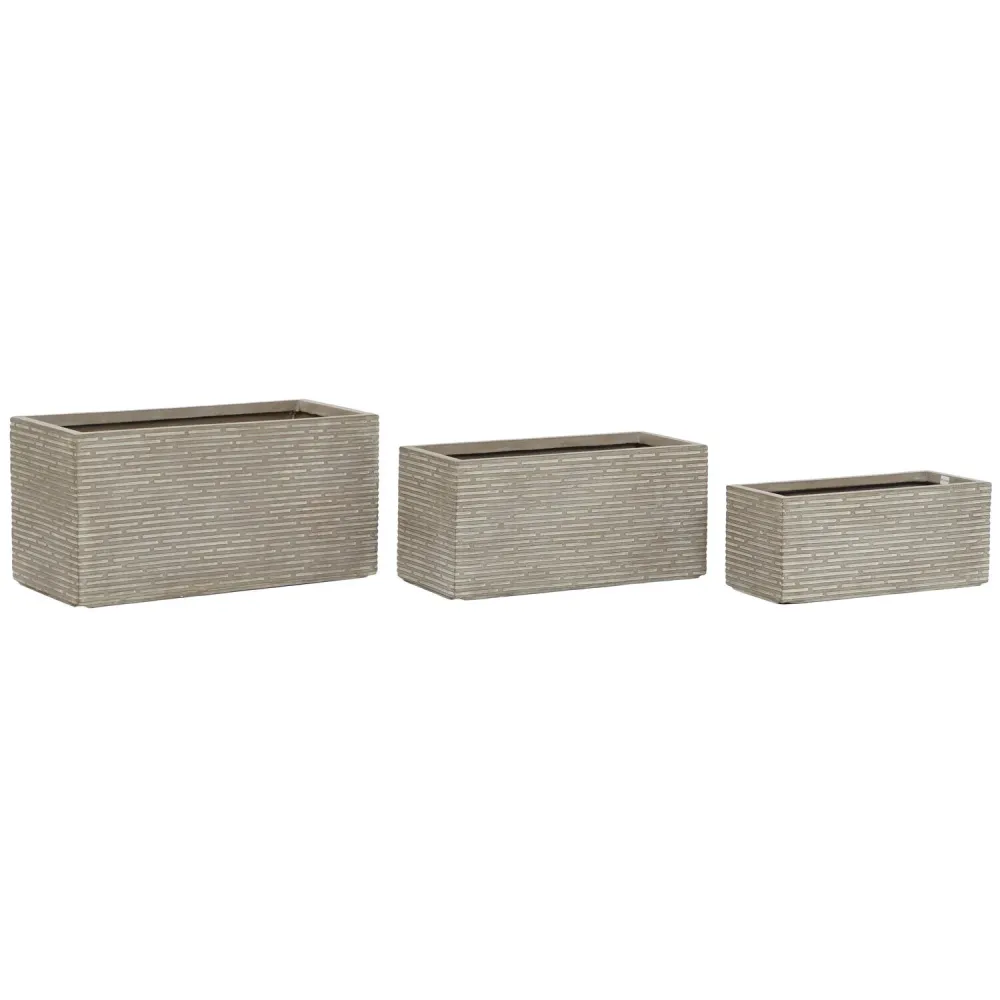 JARDINERA SET 3 MAGNESIA 74:5X37:5X37:5 DECAPE