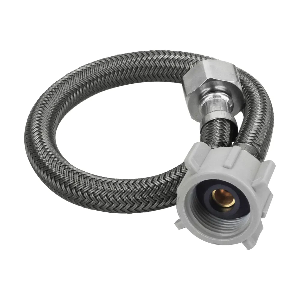 Manguera para wc, vinilo, 1/2"x7/8", 35cm, conector plástico Foset FWC-P35V