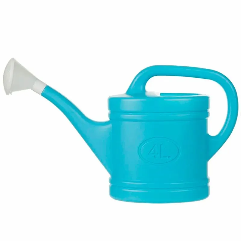 Regadera 4L con asa azul con Garantí de 2 ños