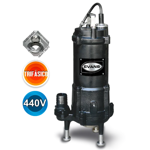 BOMBA TRITURADORA TRIFÁSICA 7.5HP 440V - GD2ME0750H