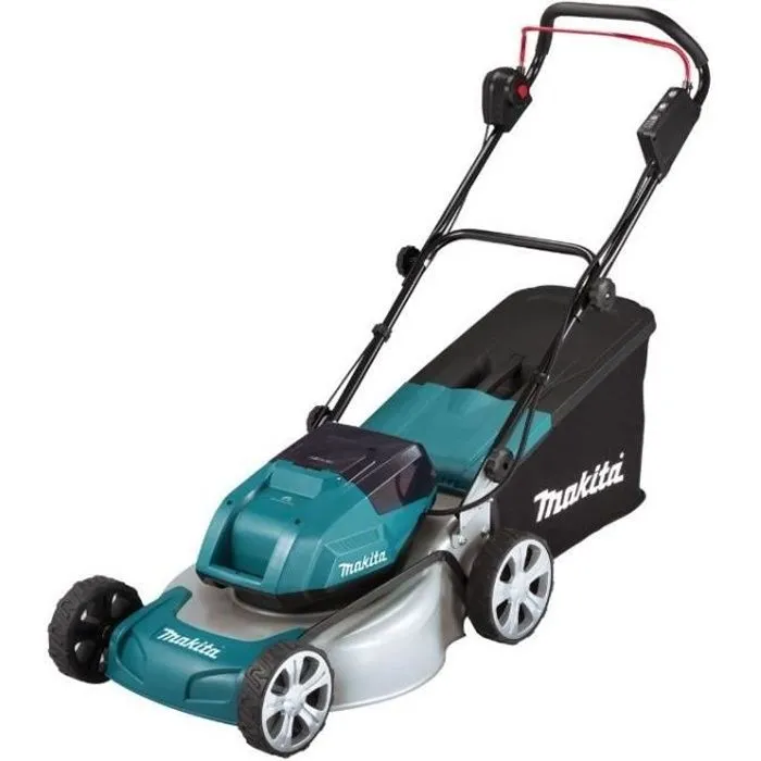 Cortacésped inalámbrico Makita - 36v (2x18v) - 46 cm (sin baterí ni cargad con Función Mulching