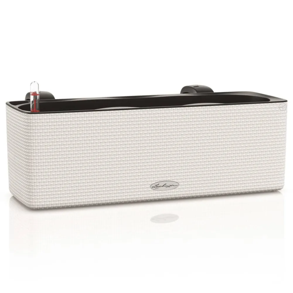 Cortacésped Manual Lechuza jardinera cube color triplicado con ganchos blanco