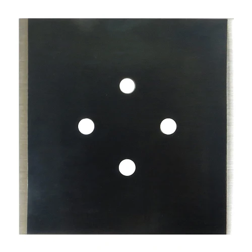 4" Double Edge Tubular Floor Square Blade Carded FSB4 (5 Pieces)