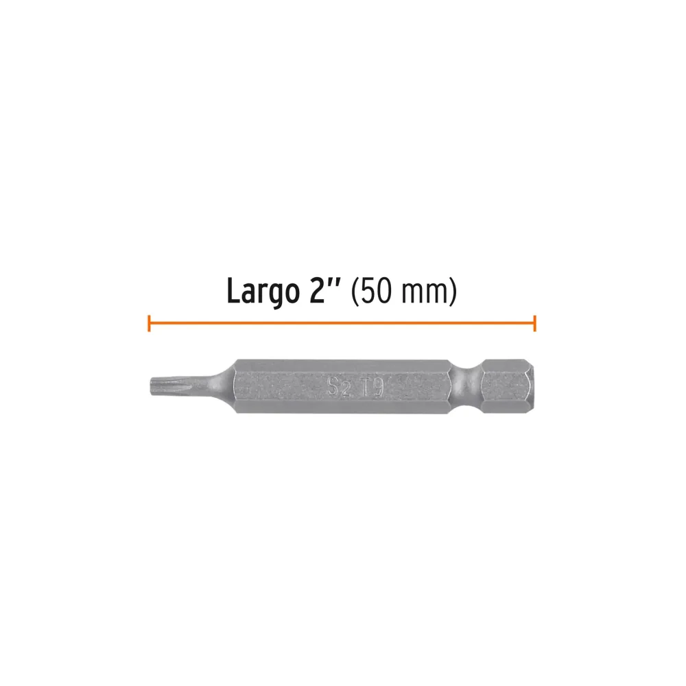 ESTUCHE CON 5 PUNTAS TORX T9 DURADERO 2', TRUPER EXPERT