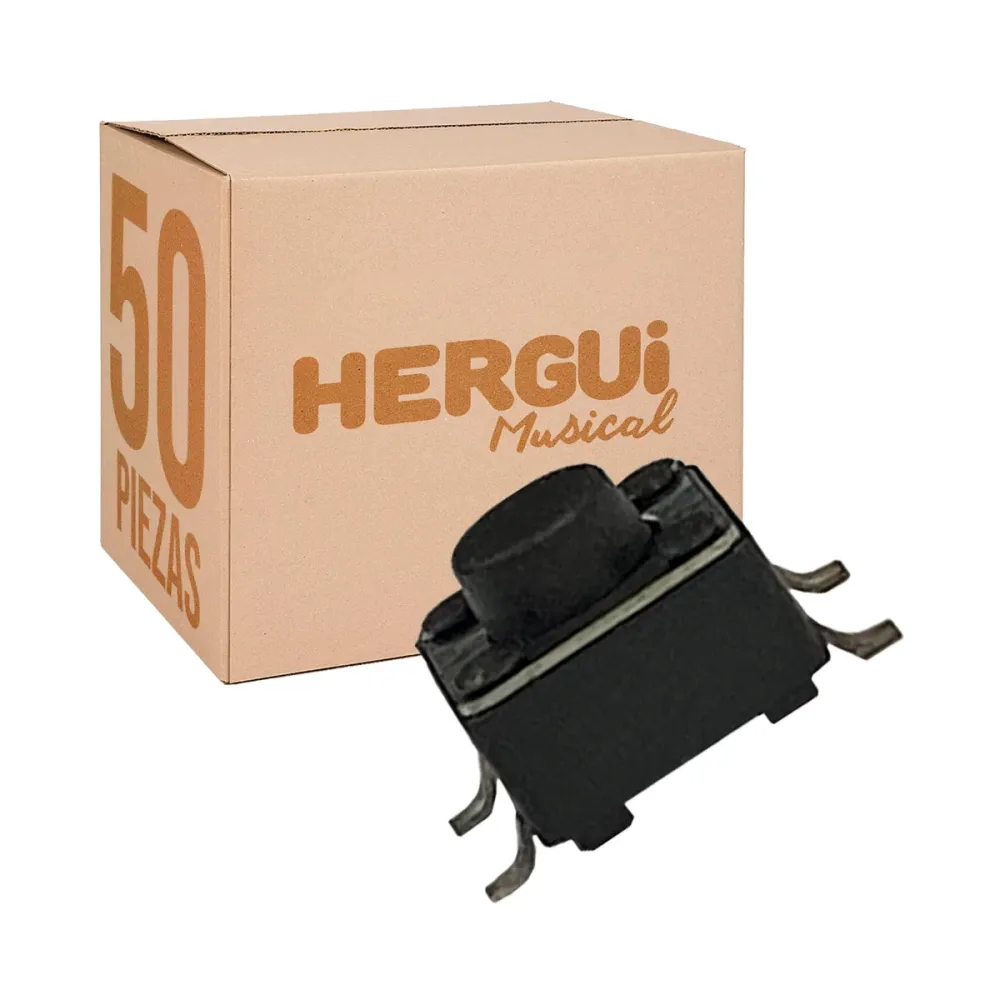 JGO. DE 50 PZAS DE MICROSWITCH CON 4 PATAS CORTAS RADOX 835-526(50) (Con Bolsa Recolectora)