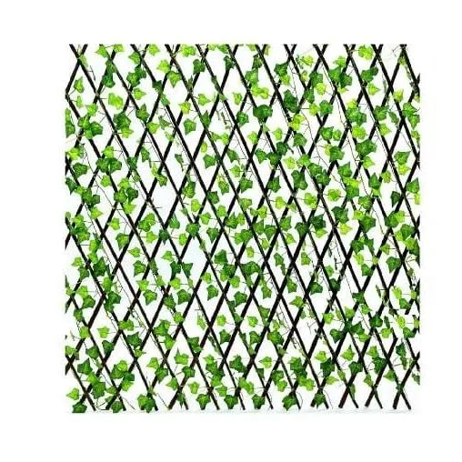 NAKLOE - Enredadera - 70x70 cm regulable - Enredadera con valla retractil - Enredadera artificial - Enredadera regulable -...