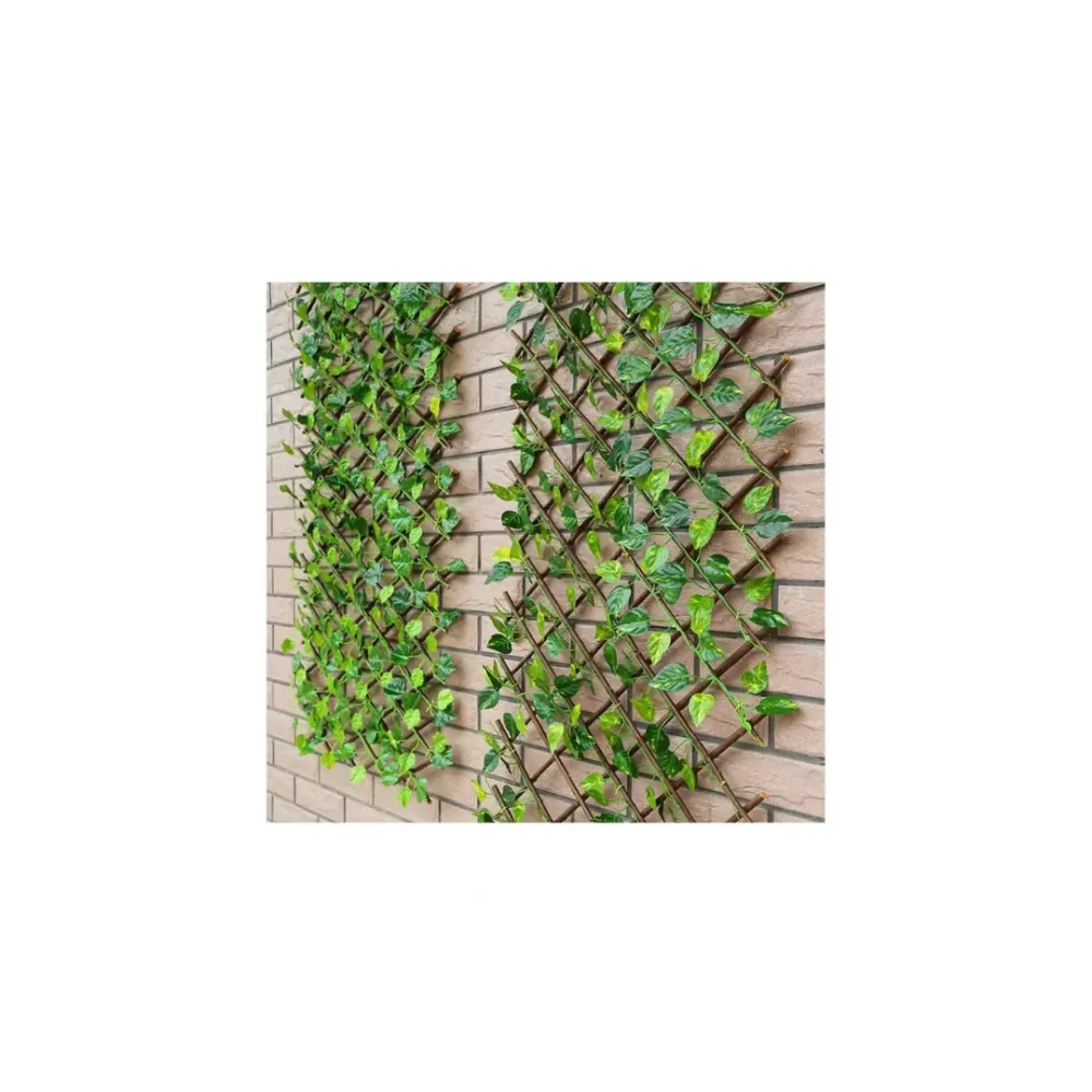 NAKLOE - Enredadera - 70x70 cm regulable - Enredadera con valla retractil - Enredadera artificial - Enredadera regulable -...