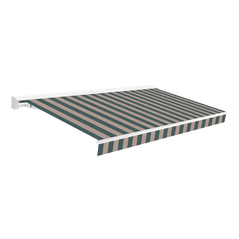 Wasabi – toldo enrollable 4x2,5m verde poliéster – semicofre – anti uv | Corte Ajustable |