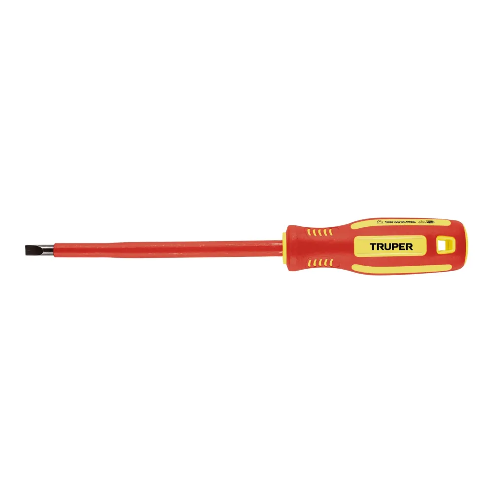 Cortacésped Robusto y Potente DESARMADOR DIELICTRICO PLANO 1/4' X 6', TRUPER