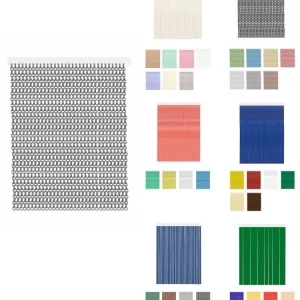 100 x 240 cm | krismar - gris | cortinas de exterior impermeables – cort - | Resistente al Viento |