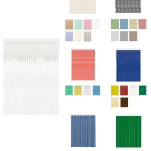 110 x 240 cm | karla - blanca | cortinas de exterior impermeables – cort - con Anillas de Metal