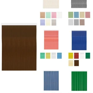 80 x 240 cm | karla - marrón | cortinas de exterior impermeables – cort - Juego de 4 Paneles