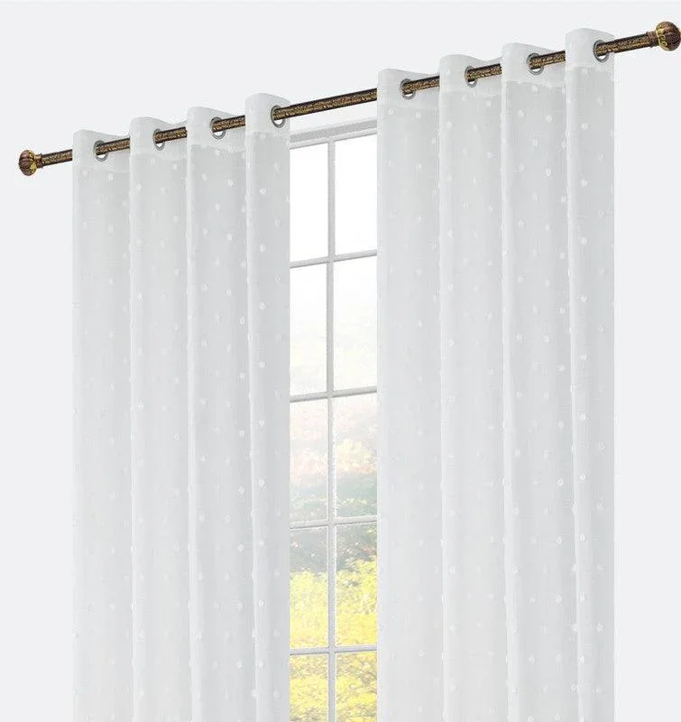 Cortina bordada com flores de algodão 140*260cm-Individual