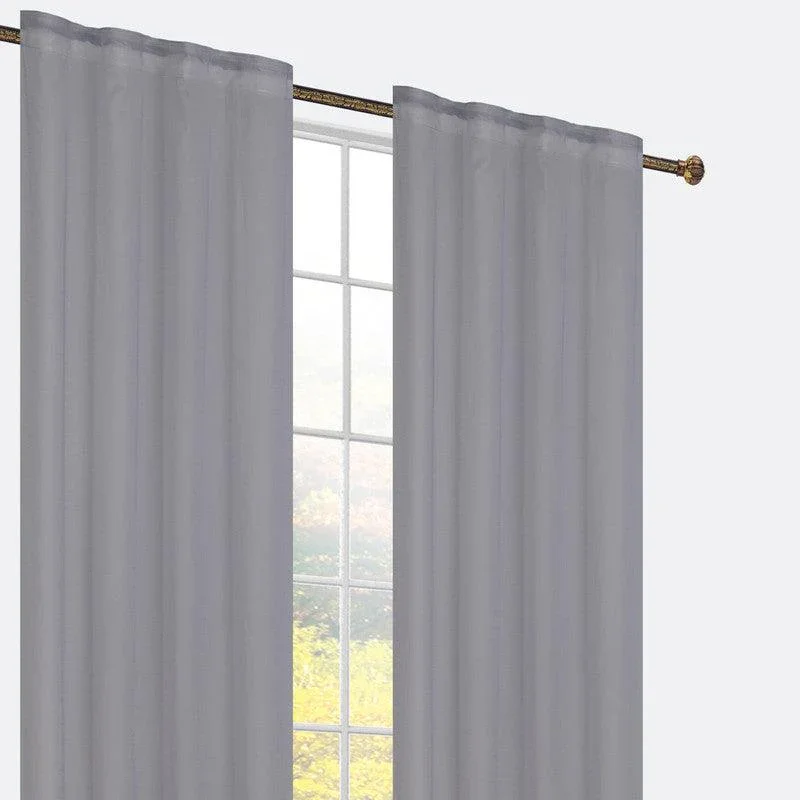 Cortina com presilhas ocultas 140*260cm-Individual para Terraza