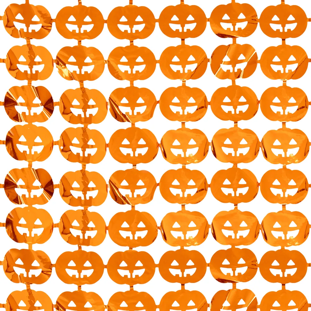 Cortina de fiesta Calabazas 100x200cm | Resistente al Viento |