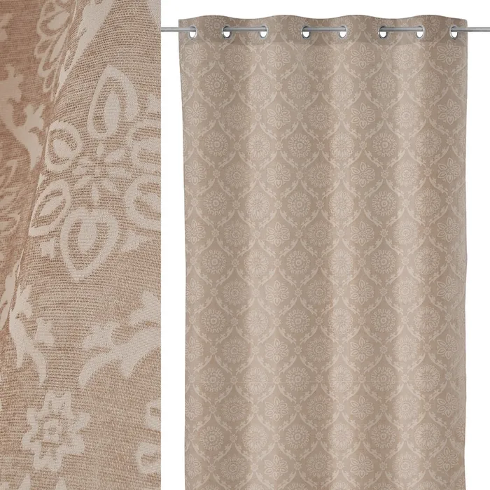Cortina jacquard damasco keltic arena 135 x 260 cm | Resistente al Viento |