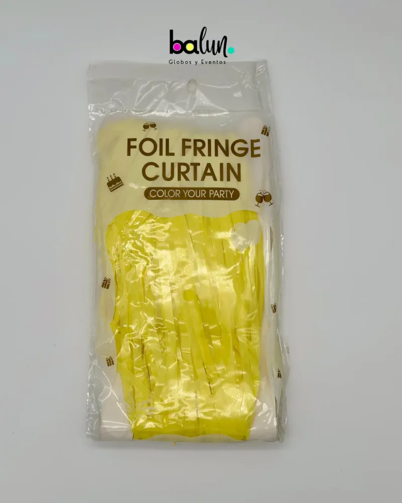 Cortina Pastel Lavable con Manguera Amarillo