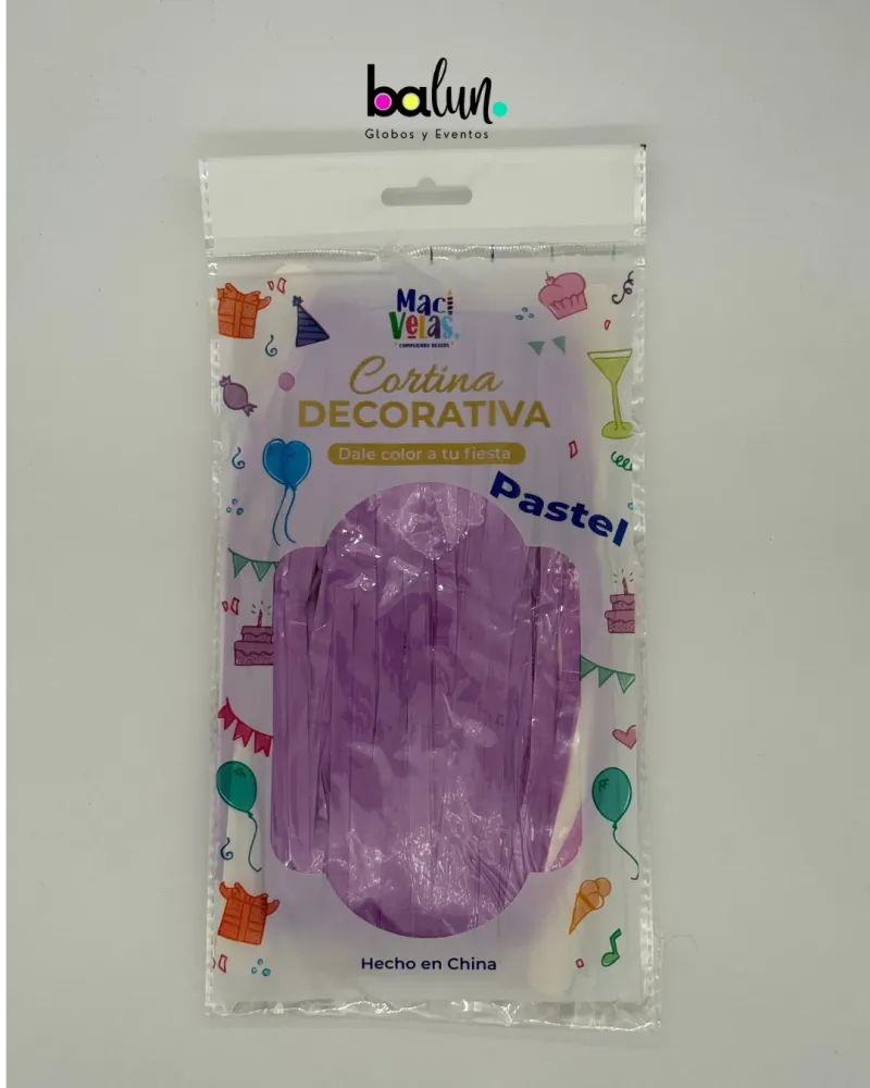 Cortina Pastel Lavable con Manguera Amarillo