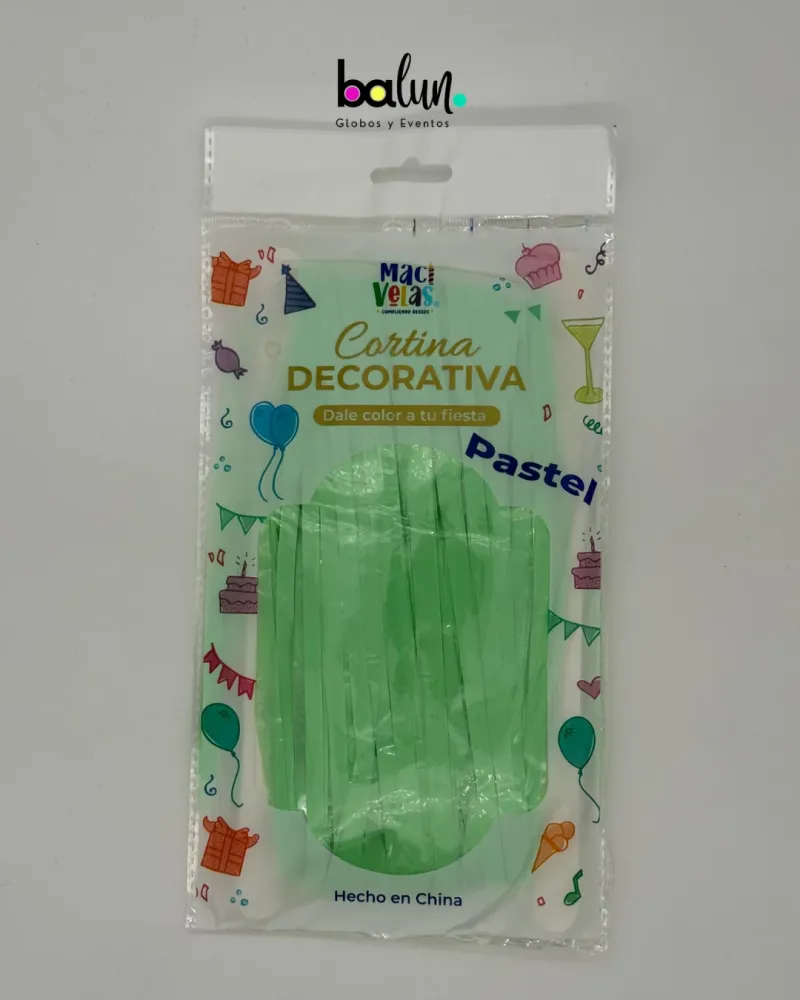 Cortina Pastel Lavable con Manguera Amarillo