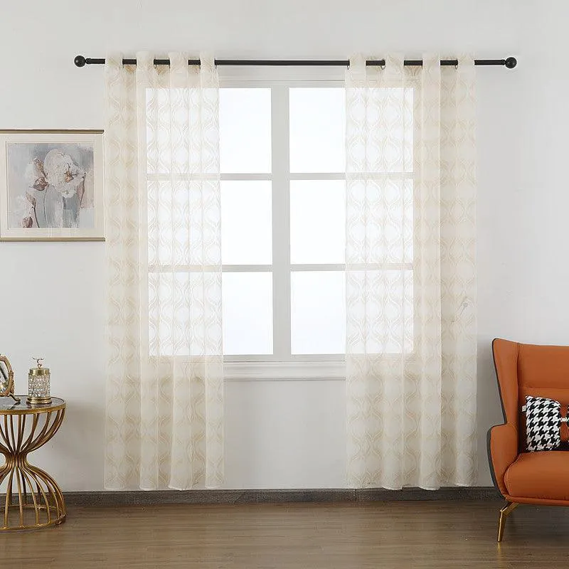 Panel de Bambú Cortina leve estampada com lanterna 140*260cm-Individual
