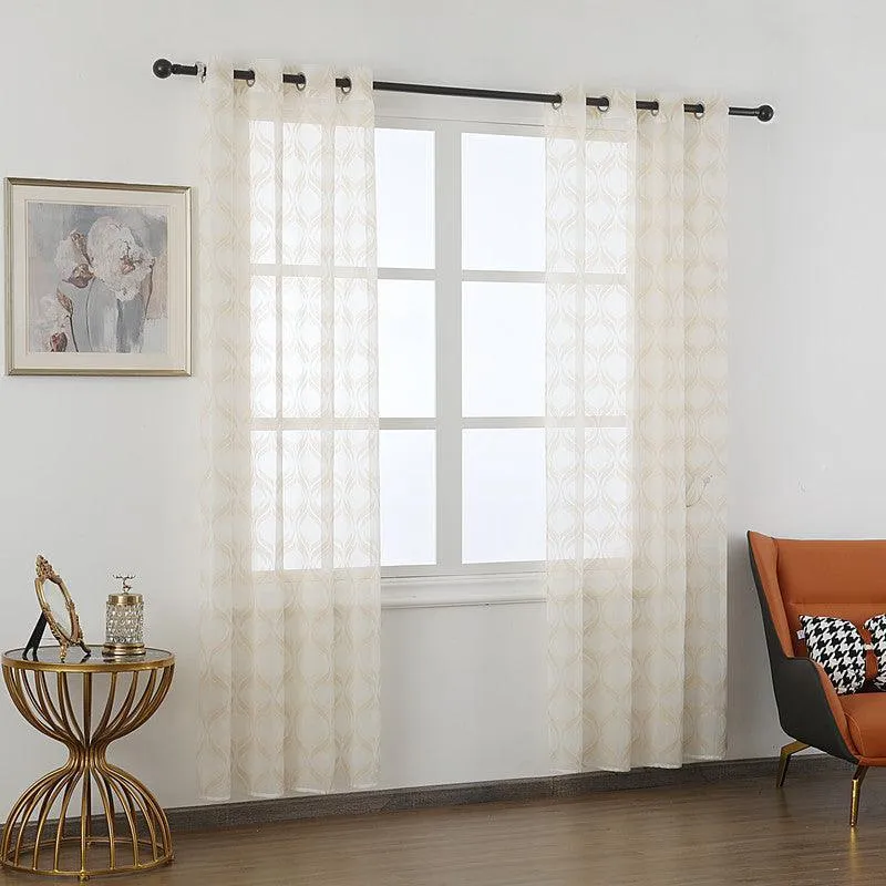Panel de Bambú Cortina leve estampada com lanterna 140*260cm-Individual