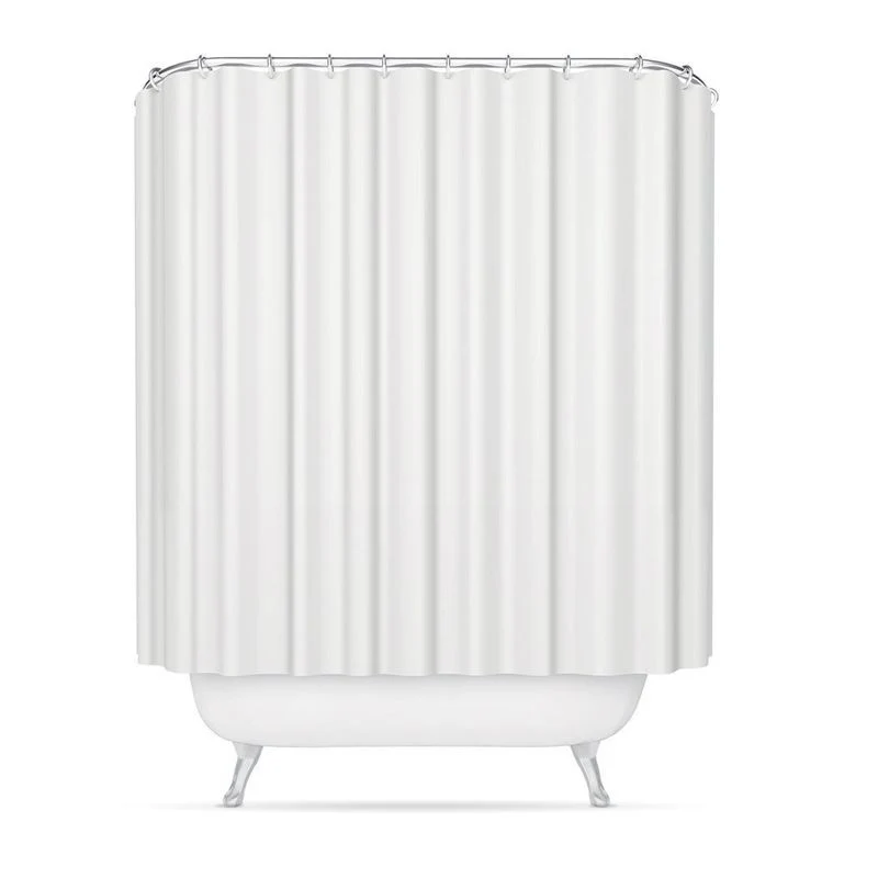 Panel de Sombra Cortina baño poliester blanca