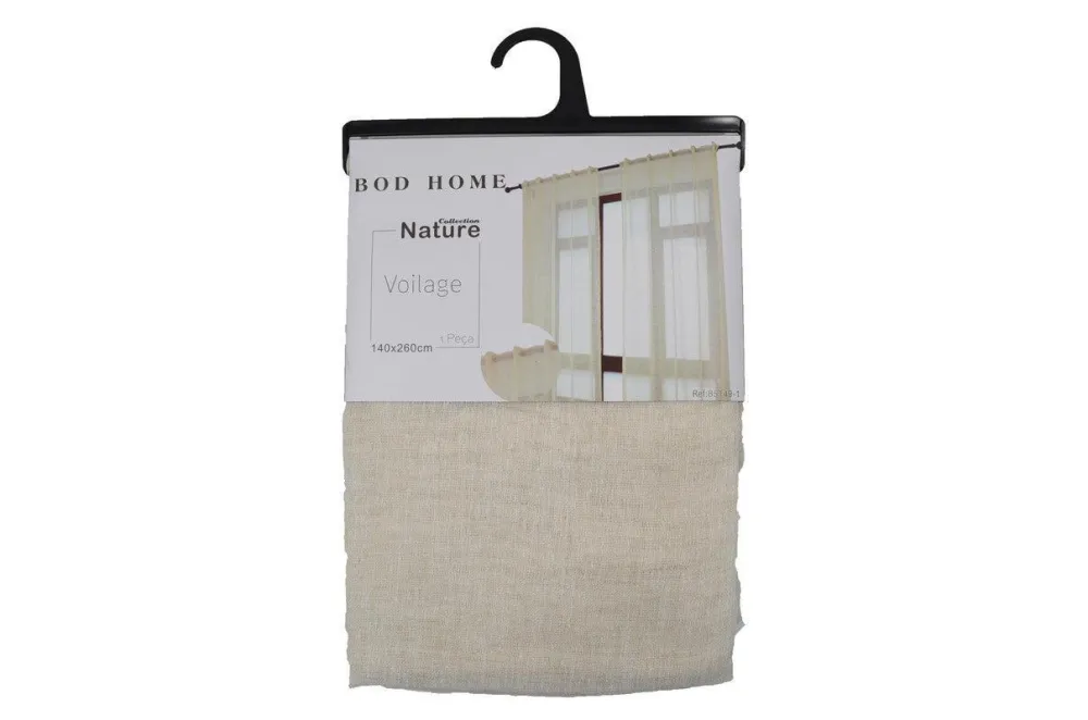 Premium Impermeable Cortina de linho com presilhas ocultas 140*260cm-Individual