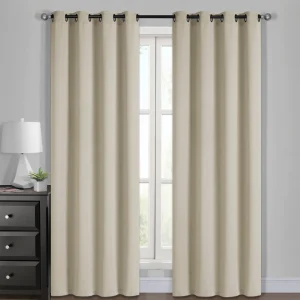 Set Cortinas Lisboa 4P 140X220 con Anillas de Metal