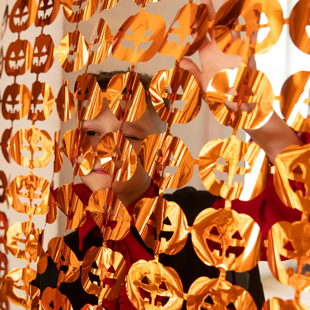 Tela Técnica UV Cortina de fiesta Calabazas 100x200cm