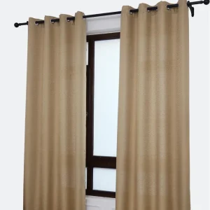 Tela Técnica UV Cortina de linho com padrão cruzado 140*260cm-Individual